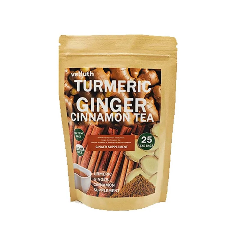 Turmeric Ginger Tea Natural Herbal, No Additives, No Caffeine & No Sugar