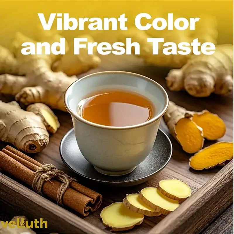 Turmeric Ginger Tea Natural Herbal, No Additives, No Caffeine & No Sugar