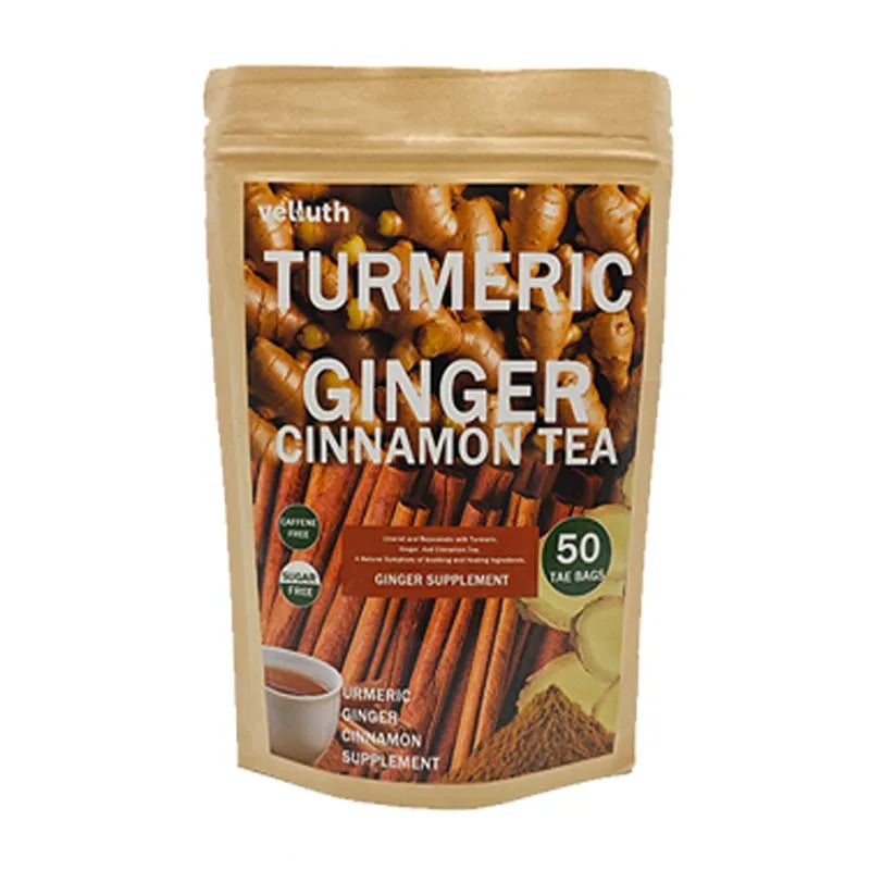 Turmeric Ginger Tea Natural Herbal, No Additives, No Caffeine & No Sugar