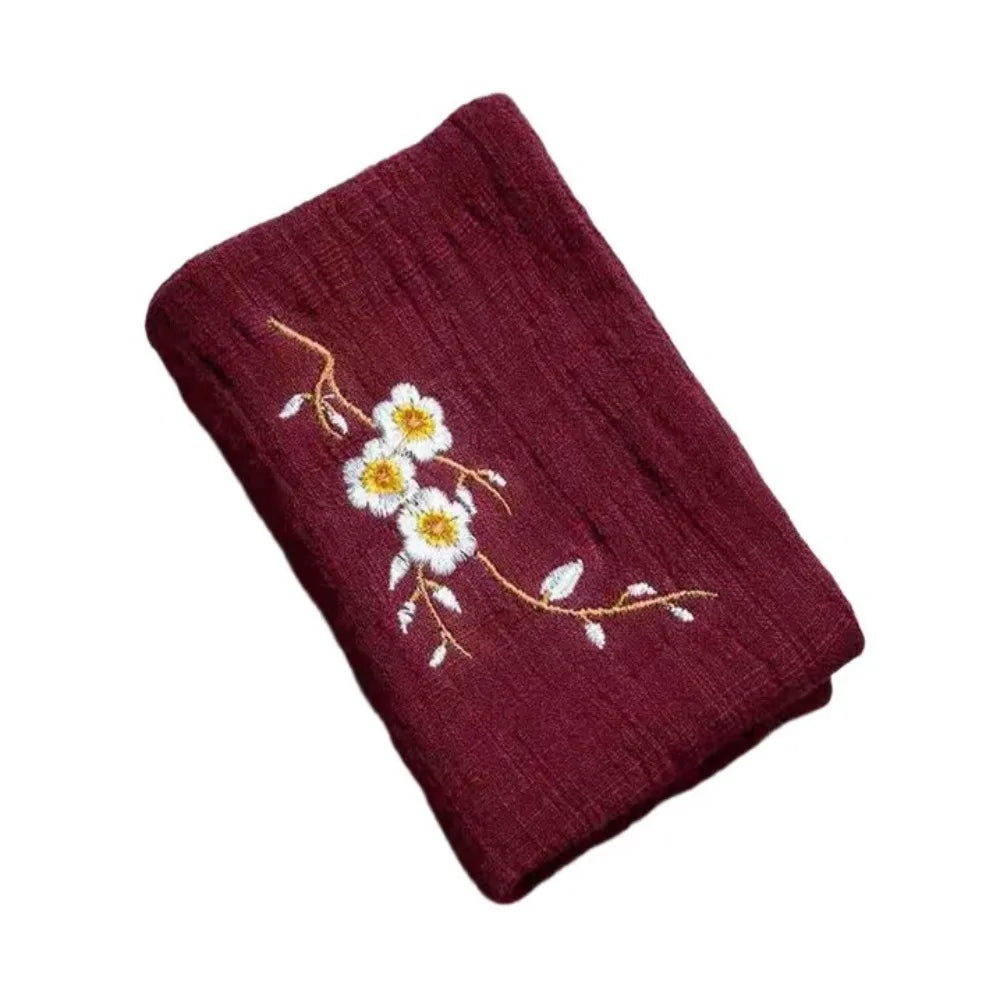 Tealeft Durable Cotton Tea Cloth Embroidery Easy To Clean Cleaning Rag Cotton and Linen Tea Towels