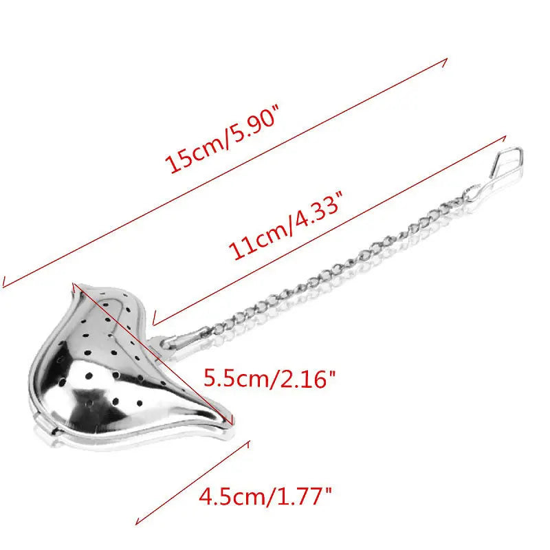 Tealeft Strainer/Infuser Stainless Steel Teaspoon Filter Seasoning Ball Reusable Loose Leaf Tea Filter
