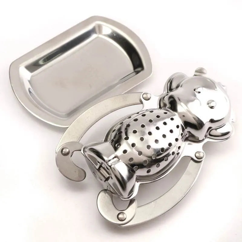 Tealeft Strainer/Infuser Stainless Steel Teaspoon Filter Seasoning Ball Reusable Loose Leaf Tea Filter