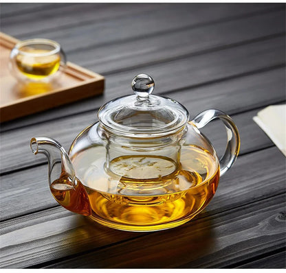 Tealeft Filterable Heat-resistant Thickened Glass Teapot