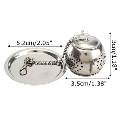 Tealeft Strainer/Infuser Stainless Steel Teaspoon Filter Seasoning Ball Reusable Loose Leaf Tea Filter