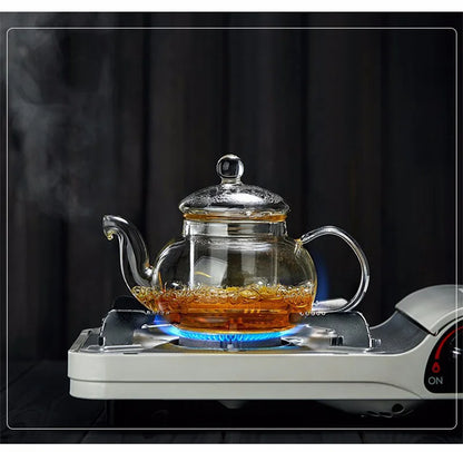 Tealeft Filterable Heat-resistant Thickened Glass Teapot