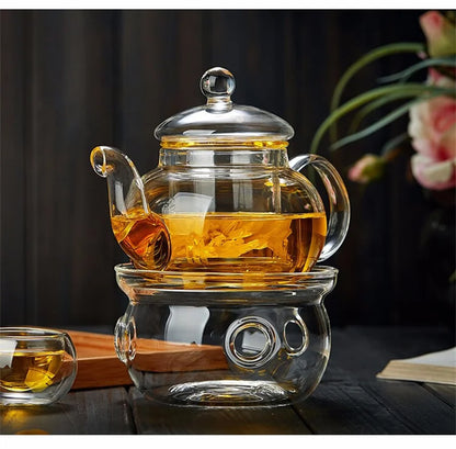 Tealeft Filterable Heat-resistant Thickened Glass Teapot