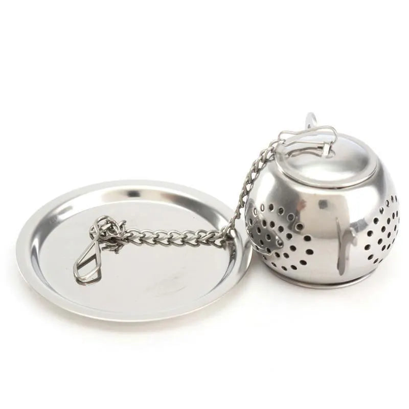 Tealeft Strainer/Infuser Stainless Steel Teaspoon Filter Seasoning Ball Reusable Loose Leaf Tea Filter