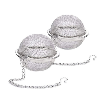 Tealeft Stainless Steel Tea Ball Loose Leaf Tea Strainer Infuser with Chain