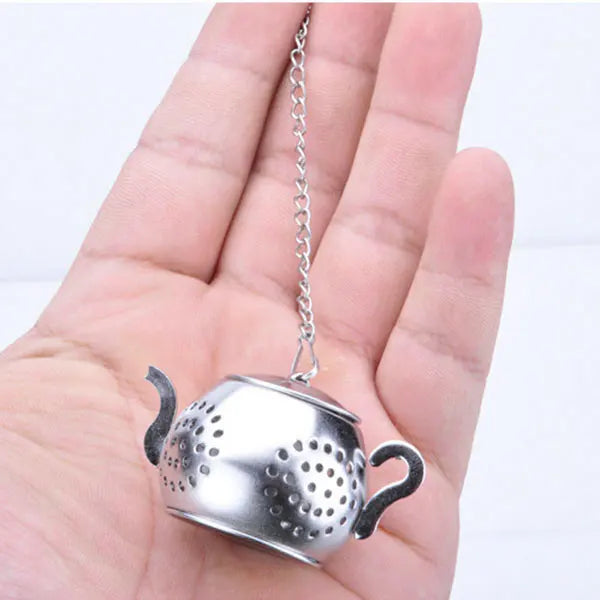 Tealeft Strainer/Infuser Stainless Steel Teaspoon Filter Seasoning Ball Reusable Loose Leaf Tea Filter