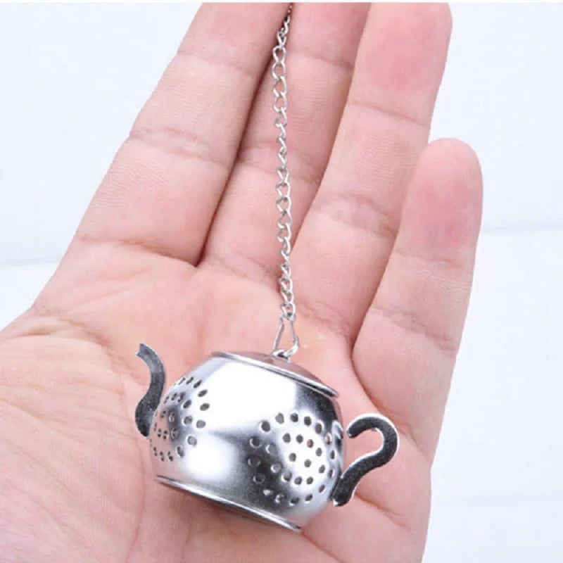 Tealeft Strainer/Infuser Stainless Steel Teaspoon Filter Seasoning Ball Reusable Loose Leaf Tea Filter